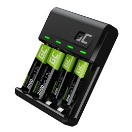 Green Cell Ładowarka VitalCharger + akumulatory 2xAA 2000mAh + 2xAAA 800mAh