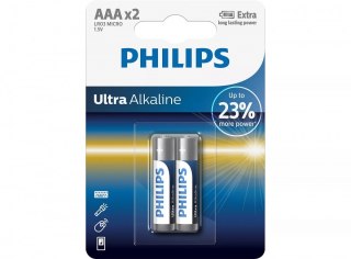 Philips Bateria alkaliczna LR03 AAA Ultra (2 szt)