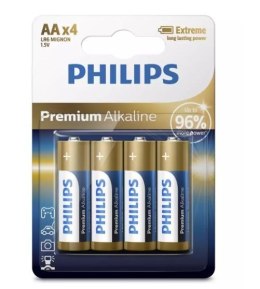 Philips Baterie alkaliczne premium AA x4