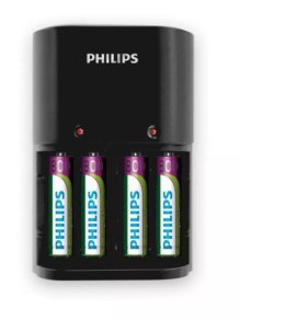 Philips Ładowarka 1/4 x AA/AAA, 170/80 mA, 220/240V, 4 x AAA 800 mAh