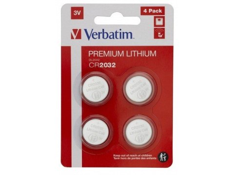 Verbatim Bateria litowa CR2032 (4szt blister)