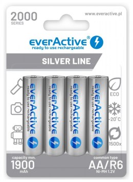 EverActive Akumulatory paluszki R6/AA 2000 mAH, blister 4 szt.