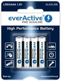 EverActive Baterie paluszki LR03/AAA blister 4 szt.