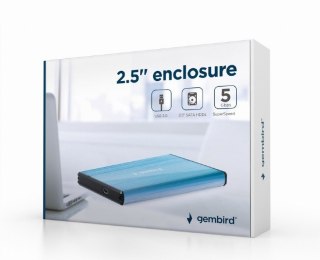 Gembird Obudowa zewnętrzna dysków 2.5 USB 3.0 niebieska