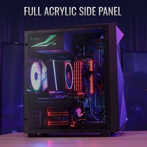 AeroCool Obudowa Glider Acrylic Mid Tower