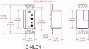 RDL Sieciowy panel zdalnego sterowania z diodami LED, Dante - D-NLC1, kolor biały