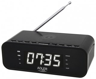 Adler Radiobudzik AD 1192B czarny