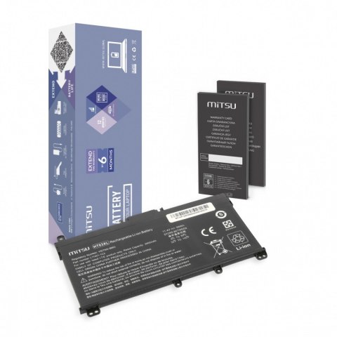 Mitsu Bateria do HP 240 250 G7 G8, 340 348 G5 G7 3400 mAh (39 Wh) 11.4 Volt