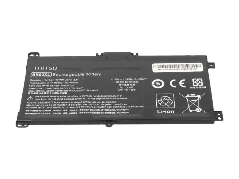 Mitsu Bateria do HP Pavilion X360 14-BA 3400 mAh (39 Wh) 11.55 Volt