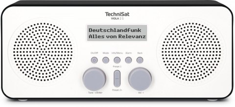 TechniSat Radioodtwarzacz VIOLA 2 S DAB+/FM biało-czarny