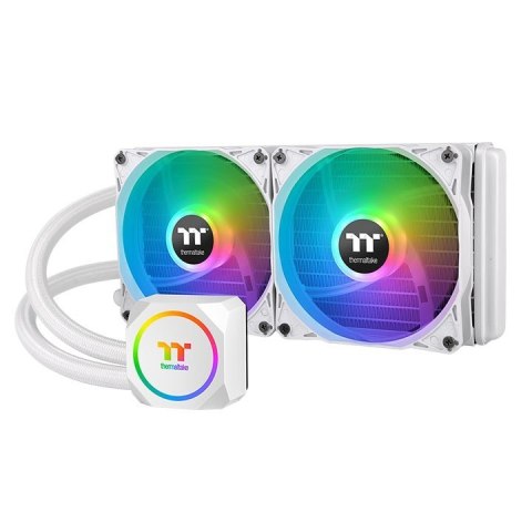 Thermaltake Chłodzenie wodne TH240 Snow ARGB (2x120mm) miedziany blok CPU