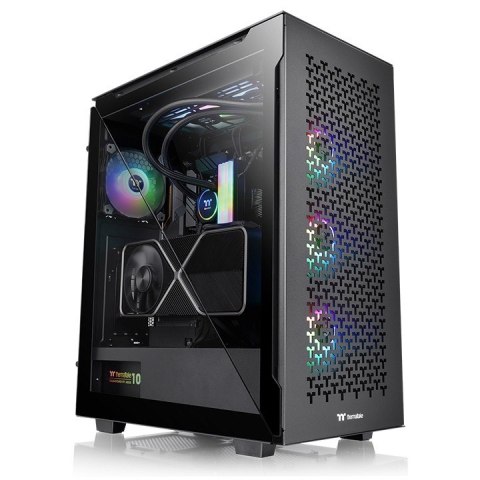 Thermaltake Obudowa Divider 500 Air Tempered Glassx2 Black 12cmx2