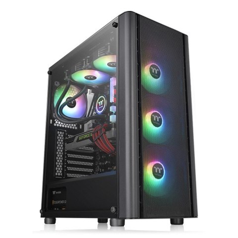 Thermaltake Obudowa - V250 Air Tempered Glass 3x12cm ARGB + 12cm - Blac