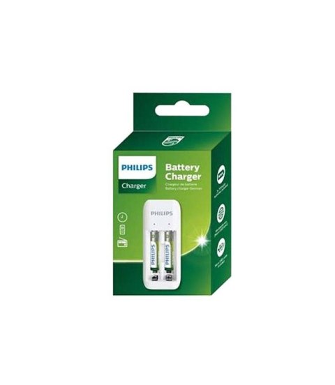 Philips Ładowarka do akumulatorów + 2xAA 700mAh, kabel USB