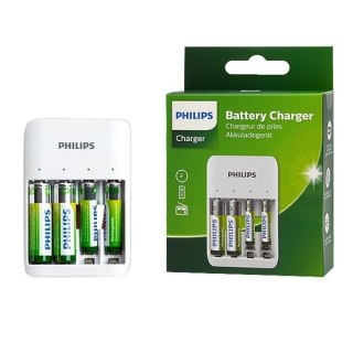 Philips Ładowarka do akumulatorów 2xAAA 700mAh + 2xAA 1300mAh