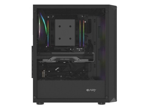 Natec Obudowa Fury Shobo SH4F RGB Midi Tower z oknem Czarna