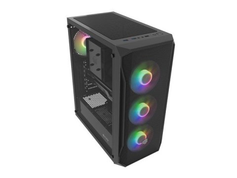 Natec Obudowa Fury Shobo SH4F RGB Midi Tower z oknem Czarna