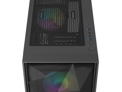 Natec Obudowa Genesis Diaxid 605 ARGB MIDI TOWER USB-C Czarna