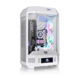 Thermaltake Obudowa - The Tower 300 Tempered Glass x 3, CT140 Fan x 2 Biała