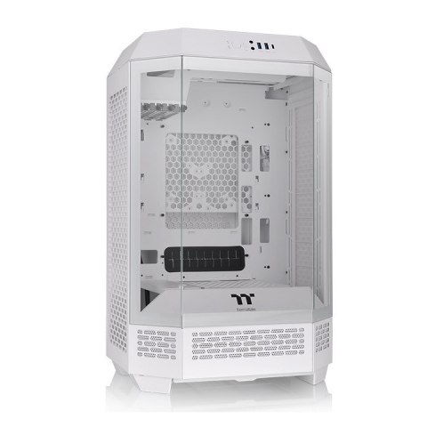 Thermaltake Obudowa - The Tower 300 Tempered Glass x 3, CT140 Fan x 2 Biała