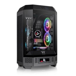 Thermaltake Obudowa - The Tower 300 Tempered Glass x 3, CT140 Fan x 2 Czarna