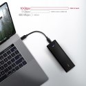 AXAGON EEM2-UB2 Obudowa zewnętrzna aluminiowa, USB-C 3.2 Gen 2 - M.2 NVMe SSD, długość 42 do 80 mm Czarna