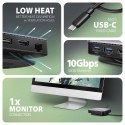 AXAGON HMC-UFO Wieloportowy hub 9in1 USB-C 3.2 Gen 2 10Gbps HDMI M.2 NVMe/SATA audio PD100W microSD LAN