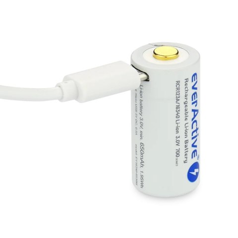 EverActive Akumulator 16340 3V Li-ion 700 mAh micro USB