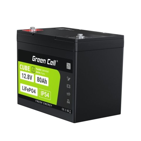 Green Cell Akumulator CUBE LiFePO4 80Ah 12V/12.8V 1024Wh