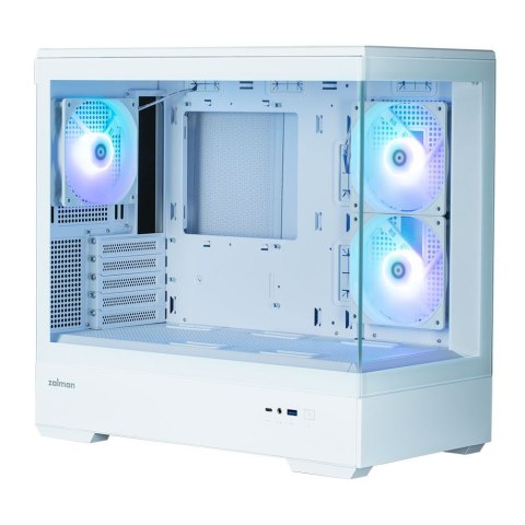 Zalman Obudowa P30 V2 MicroATX Mini Tower 3 FansRGB Biała