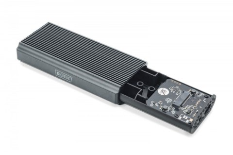 Digitus Obudowa USB 4.0 Typ C na dysk SSD M.2 NVMe 40 Gbps aluminiowa, beznarzędziowa