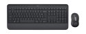 Logitech Signature MK650 Combo For Business klawiatura Dołączona myszka RF Wireless + Bluetooth AZERTY Francuski Grafitowy Logitech