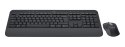 Logitech Signature MK650 Combo For Business klawiatura Dołączona myszka RF Wireless + Bluetooth AZERTY Francuski Grafitowy Logitech