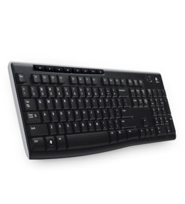 Logitech Wireless Keyboard K270 klawiatura RF Wireless QWERTZ Czeski Czarny Logitech