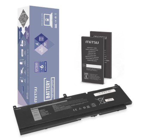 Mitsu Bateria PKWVM do Dell Precision 15 7550 7560 Precision 15 7760 7400 mAh (84 Wh) 11.4V