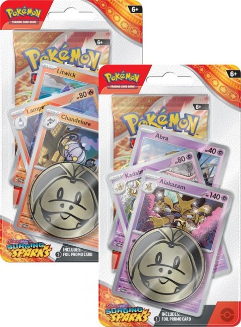 Pokemon TCG Karty Scarlet & Violet - Surging Sparks - Premium Checklane Blister Chandeleur