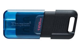 Kingston Technology DataTraveler 80 pamięć USB 128 GB USB Type-C 3.2 Gen 1 (3.1 Gen 1) Czarny, Niebieski Kingston Technology