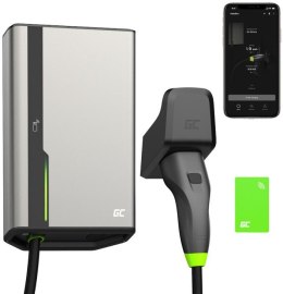 ŁADOWARKA EV Wallbox Green Cell HabuDen EVGC021B2250 22kW TYPE 2 5M GC App NFC BT Wi-Fi GREEN CELL