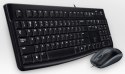 Logitech Desktop MK120 klawiatura USB QWERTZ Węgierski Czarny Logitech