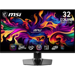 MSI MPG 321URX QD-OLED monitor komputerowy 80 cm (31.5") 3840 x 2160 px 4K Ultra HD QDOLED Czarny MSI