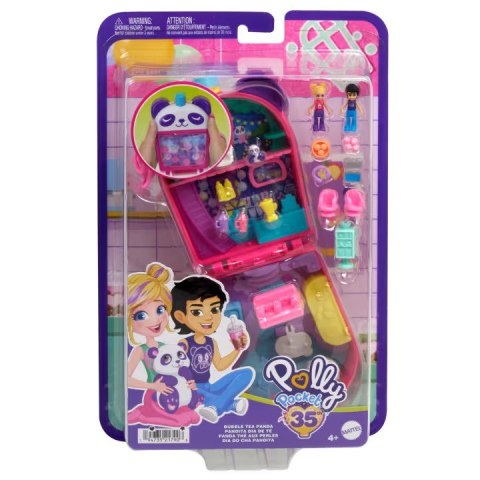 Mattel Figurki Polly Pocket Bubble Tea Panda zestaw kompaktowy