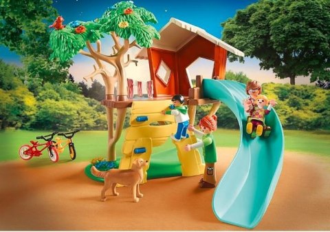 Playmobil Klocki Zestaw z figurkami Family Fun 71001 Domek na drzewie ze zjeżdżalnią