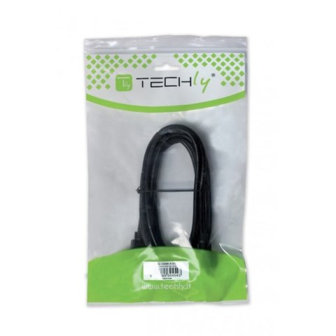 Techly 2m DisplayPort M/M Czarny Techly