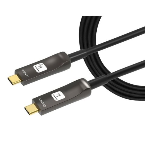 Techly ICOC-U3C-HY-015 kabel USB 15 m USB C Czarny Techly