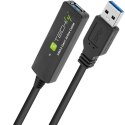 Techly ICUR30100G kabel USB USB 3.2 Gen 1 (3.1 Gen 1) 10 m USB A Czarny Techly