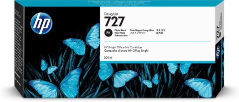 HP Czarny fotograficzny wkład atramentowy 727 DesignJet 300 ml HP