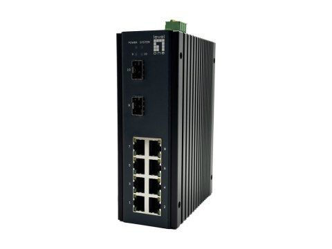 LevelOne IGU-1071 łącza sieciowe Zarządzany L2+ Gigabit Ethernet (10/100/1000) Czarny LevelOne