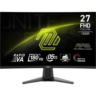 MSI MAG 27C6F monitor komputerowy 68,6 cm (27") 1920 x 1080 px Full HD LCD Czarny MSI