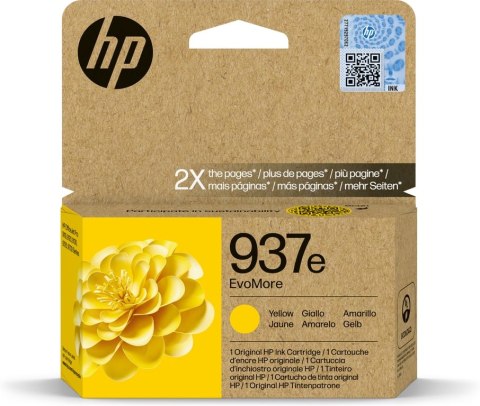 HP Oryginalny żółty tusz 937e EvoMore HP