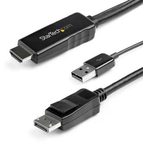 StarTech HD2DPMM3M adapter kablowy 3 m HDMI Typu A (Standard) DisplayPort Czarny StarTech.com